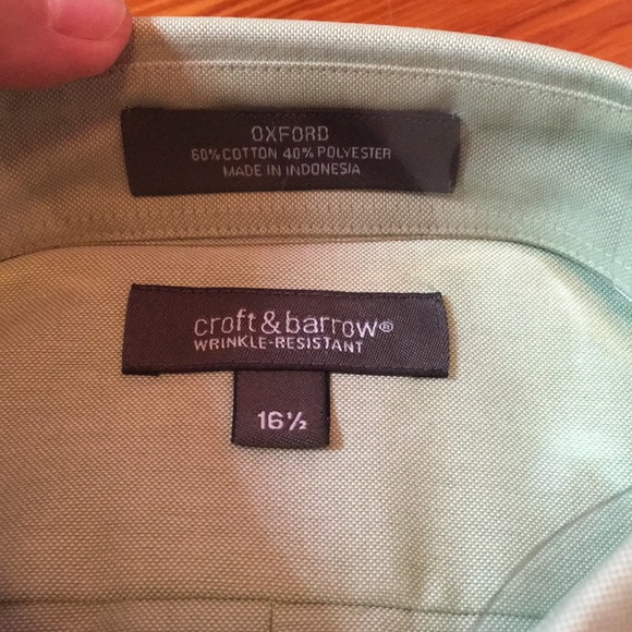 Croft & Barrow Short Sleeve Dress Shirt 16 1/2 - Picture 4 of 8
